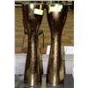 Image 1 : PAIR OF LARGE GOLD COLOURED VASES