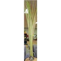 TALL SHOWHOME GLASS VASE WITH ARTIFICIAL FOLIAGE