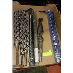 FLAT OF 8 SHIP AUGERS AND BITS