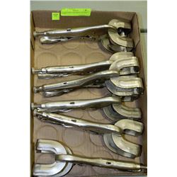 FLAT OF 6 CLAMP VISE GRIPS