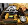 Image 1 : FLAT OF DEWALT 18V KIT INCL. SAW,DRILL,FLASHLIGHT