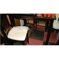 ESTATE DARK BROWN WOOD PUB-STYLE TABLE W/