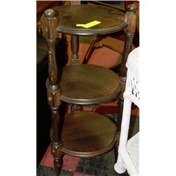 VINTAGE WOODEN 3-TIER PLANT STAND