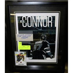 CONNOR MCDAVID FIRST YEAR CARD FRAMED