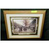 Image 1 : WOOD FRAMED PICTURE OF VICTORIAN STREET