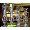 Image 1 : SET OF FOUR CRYSTAL VASES