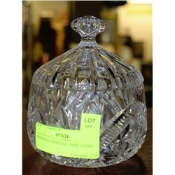 PINWHEEL CRYSTAL LIDDED DISH