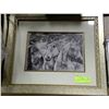Image 1 : GOLD FRAMED DECORATIVE HORSE PICTURE