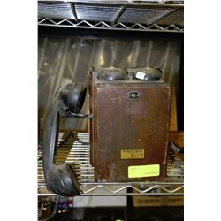 ANTIQUE NORTHERN ELECTRIC WALL PHONE