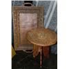 Image 1 : WOOD CARVED TRAY WITH END TABLE