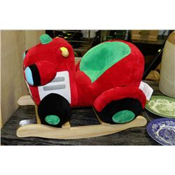 PLUSH RED ROCKING CAR BY CHARM CO.