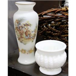 ESTATE HAND PAINTED WASH BOWL SET