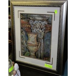 SILVER TONE FRAMED PICTURE