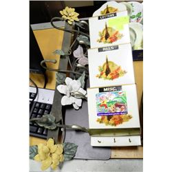BUNDLE OF COATRACKS & LETTER ORGANIZER