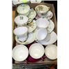 Image 1 : FLAT OF COLLECTIBLE TEA CUPS AND SAUCERS INCL.