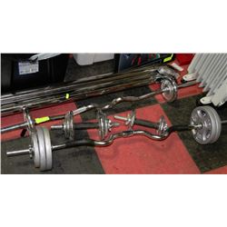 LOT OF 4 FREESTYLE WEIGHTS AND BARS