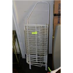 WHITE METAL 6-SHELF INTERLOCKING SHOE &