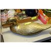 Image 1 : LARGE BRASS DUCK