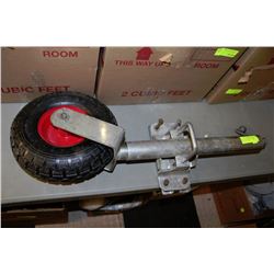 SWING UP TRAILER JACK WITH PNEUMATIC TIRE