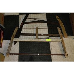 PAIR OF ANTIQUE SAWS
