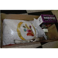 BOX OF SALTWATER AQUARIUM ACCESSORIES