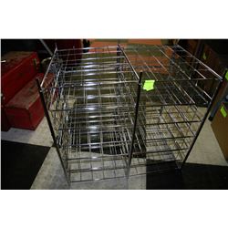 METAL ORGANIZING 6-TIERED RACK