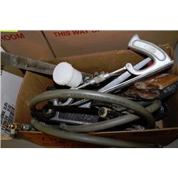 BOX OF AUTOBODY TOOLS INCLUDING FILES, RASPS ETC