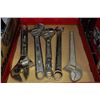 Image 1 : FLAT W/5 LARGE CRESCENT WRENCHES, SOME