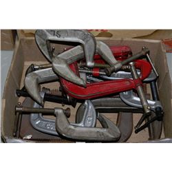 BOX OF 15 METAL "C" CLAMPS