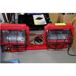 RED COMMERCIAL ELECTRIC DUAL HALOGEN WORK