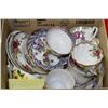 Image 1 : BOX OF VINTAGE CUPS AND SAUCERS