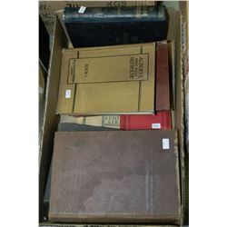 BOX OF OLD BOOKS 1800-1928