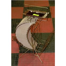 VINTAGE DECORATIVE HALF MOON & STAR LAMP, ASHTRAY,