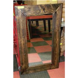WOODEN FRAMED MIRROR