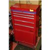 Image 1 : RED STAND-UP ROLLING TOOL BOX W/ 5-DRAWERS,