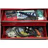 Image 3 : RED STAND-UP ROLLING TOOL BOX W/ 5-DRAWERS,