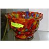 Image 1 : MULTI-COLOURED ART GLASS BOWL