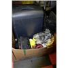 Image 1 : BOX OF AUTOMOTIVE ACCESSORIES INCL. FLOOR