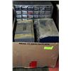Image 1 : BOX W/3 NUT & BOLT SORTING BINS W/CONTENTS