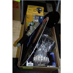 BOX OF PAINTBALL STUFF