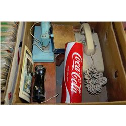 BOX WITH 2-ORIGINAL HOLLY HOBBY SEWING MACHINES,