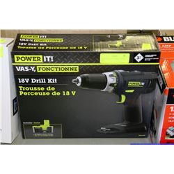 POWER IT 18VOLT DRILL NEW IN BOX