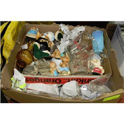 BOX OF ESTATE ORNAMENTS