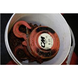 BUCKET WITH CM 1 TON CHAINFALL