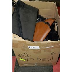 LARGE BOX OF RIFLE CASES