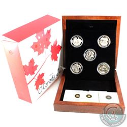 2013 $25 'O' Canada 5-coin Fine Silver Set (Tax Exempt). The coins included in this set are: The Orc