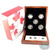 Image 1 : 2013 $25 'O' Canada 5-coin Fine Silver Set (Tax Exempt). The coins included in this set are: The Orc