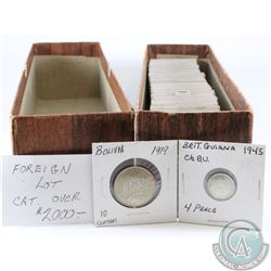 Estate lot of World coins, Mostly European Mint. Oldest date 1853. Coins Catalogs for over $2000 ret