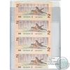 Image 1 : Replacement Uncut sheet of 4x 1986 BC-55ba Canada Bird series 2.00 BBX Banknotes.