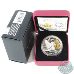 2014 Canada $20 100th Anniversary of the Royal Ontario Museum (R.O.M) Fine Silver Coin (Tax Exempt).